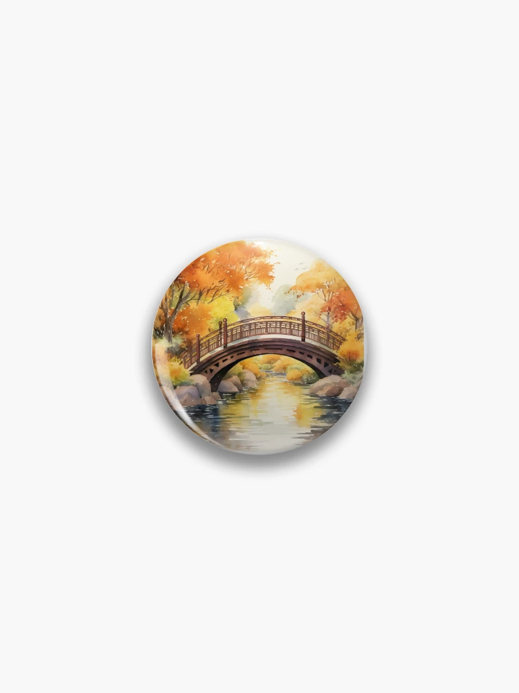 Imagen 1 de 3, Chapa con la obra The Bridge, diseñada y vendida por RiffraffDesigns.
