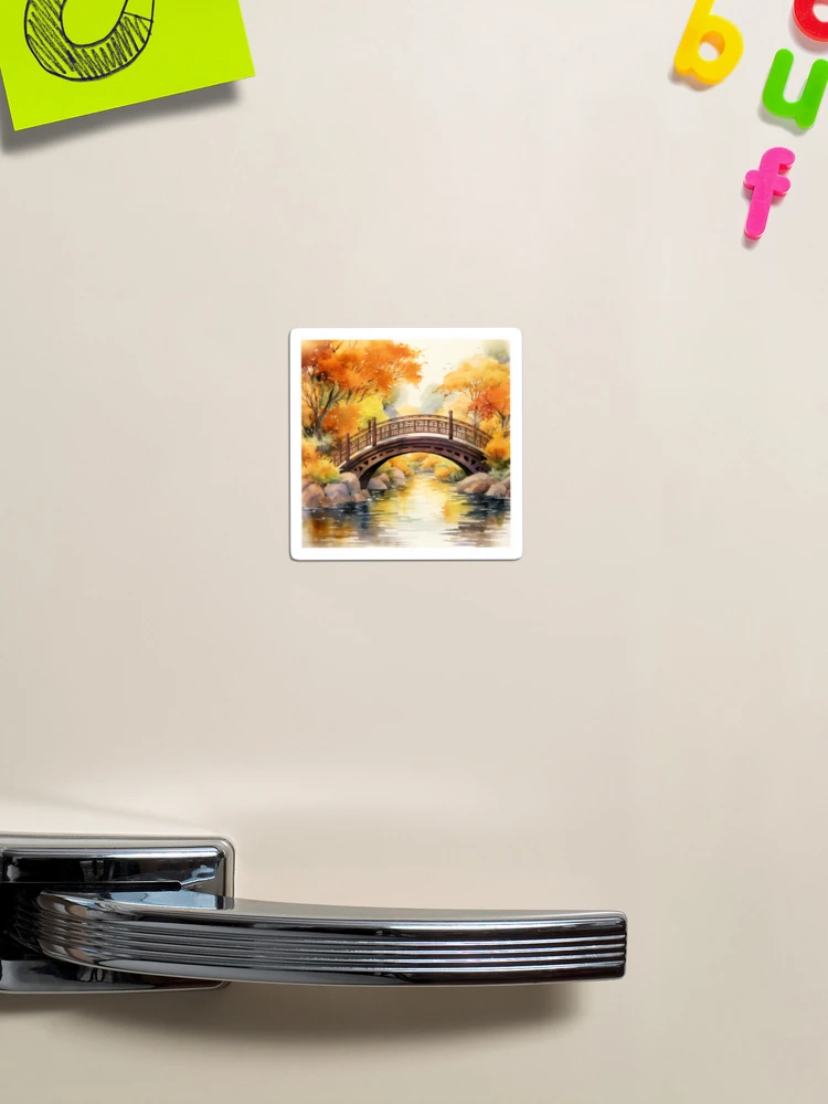 Imagen 1 de 3, Imán con la obra The Bridge, diseñada y vendida por RiffraffDesigns.