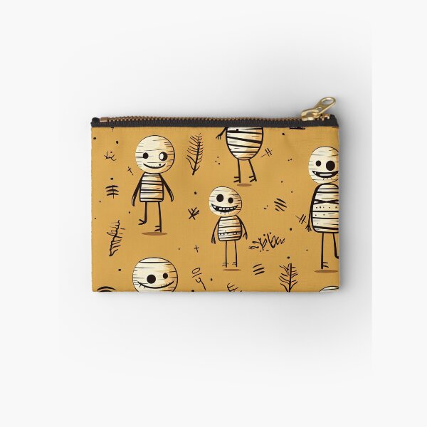 Item preview, Halloween mummy abstract print designed and sold by Inky-Spiration.