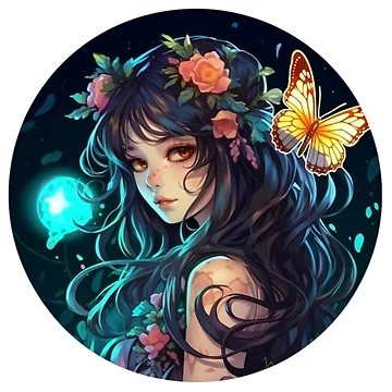 Imagen de la obra Nighttime In The Garden de RiffraffDesigns