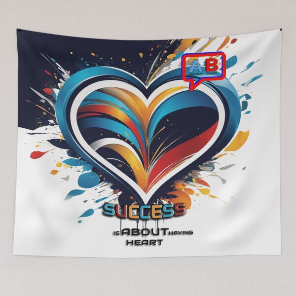 Item preview, Vibrant Heartburst: Radiant Success in Colourful Harmony designed and sold by Alternate Beliefs.