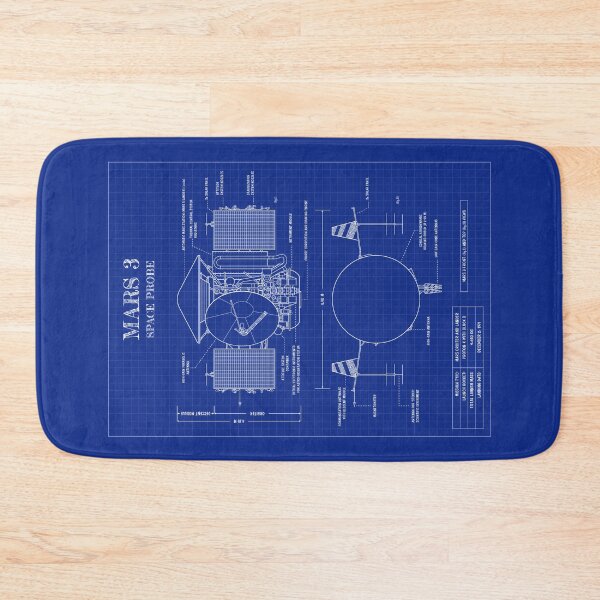 Item preview, Soviet Mars 3 Space Probe (Blueprint. Vertical) designed and sold by BGALAXY.
