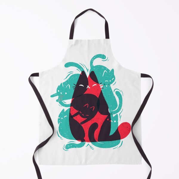 Item preview, Cat shapes - Funny Cute Kitty - Modern Art designed and sold by BlancaVidal.