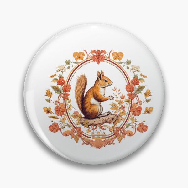 Item preview, Majestic ,Colorful squirrel with flowers designed and sold by Okracha.