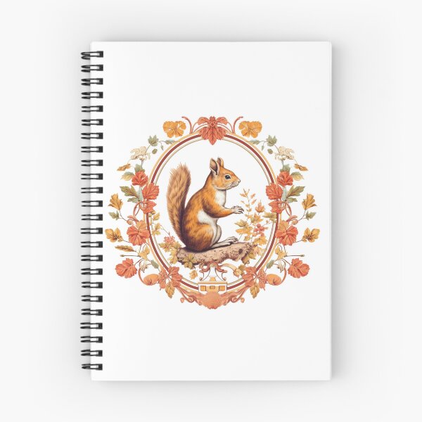 Item preview, Majestic ,Colorful squirrel with flowers designed and sold by Okracha.
