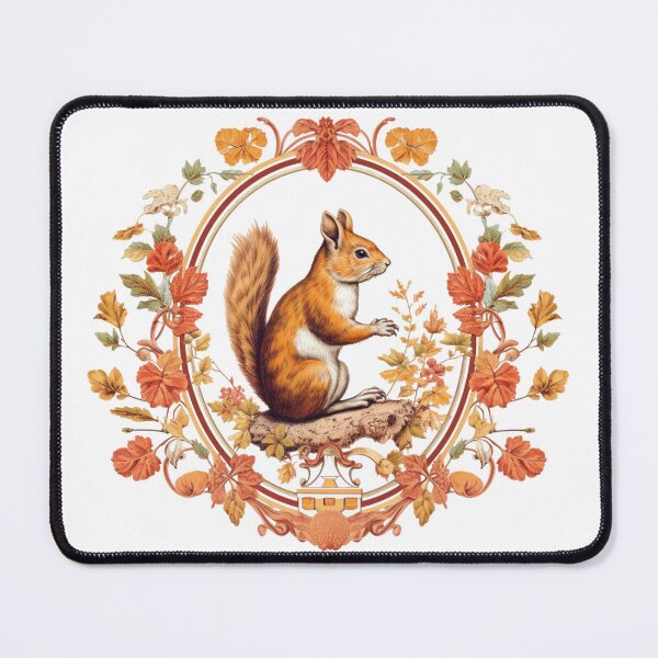 Item preview, Majestic ,Colorful squirrel with flowers designed and sold by Okracha.