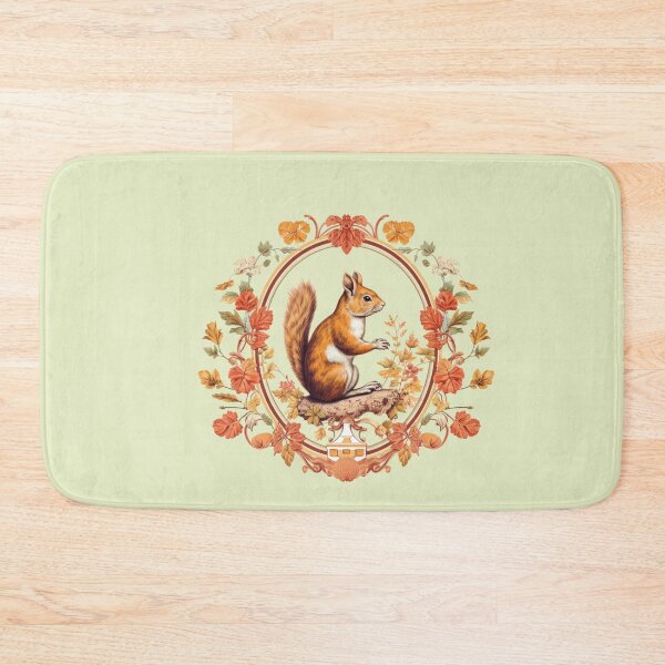 Item preview, Majestic ,Colorful squirrel with flowers designed and sold by Okracha.