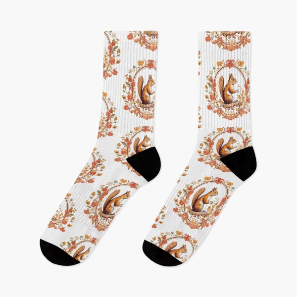 Item preview, Majestic ,Colorful squirrel with flowers designed and sold by Okracha.