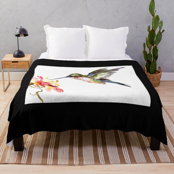 Item preview, Flying Hummingbird and Flower 	 	 designed and sold by ueukqucax7.