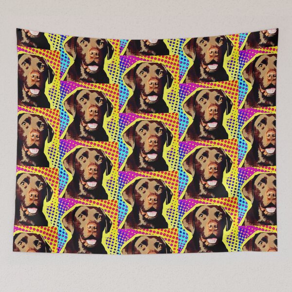Item preview, Chocolate Labrador Popart designed and sold by FunnehGacha.