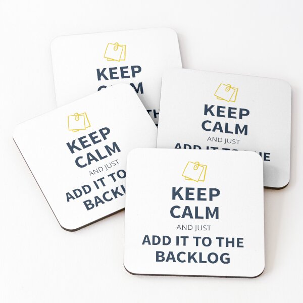 Item preview, Keep calm and just add it to the backlog tees designed and sold by Salma Satya & Co.