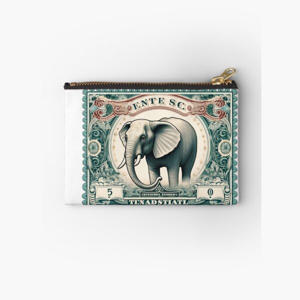 Item preview, Majestic, colorful bank note - elephant style designed and sold by Okracha.