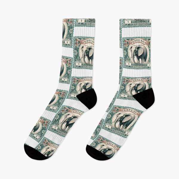 Item preview, Majestic, colorful bank note - elephant style designed and sold by Okracha.