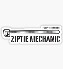 Ziptie Mechanic Sticker