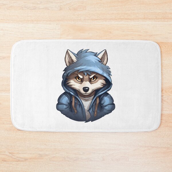 Item preview, Cute Wolf with a hoodie designed and sold by Vansky-Art.