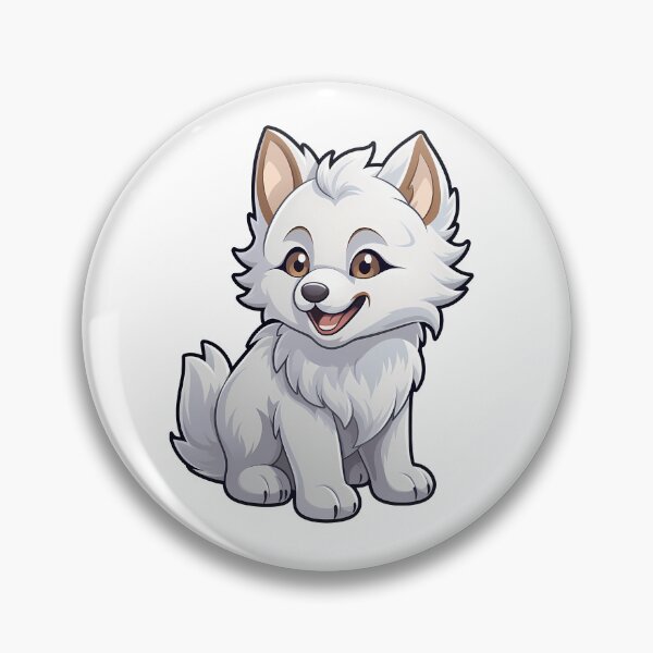 Item preview, Kawaii white wolf designed and sold by Vansky-Art.