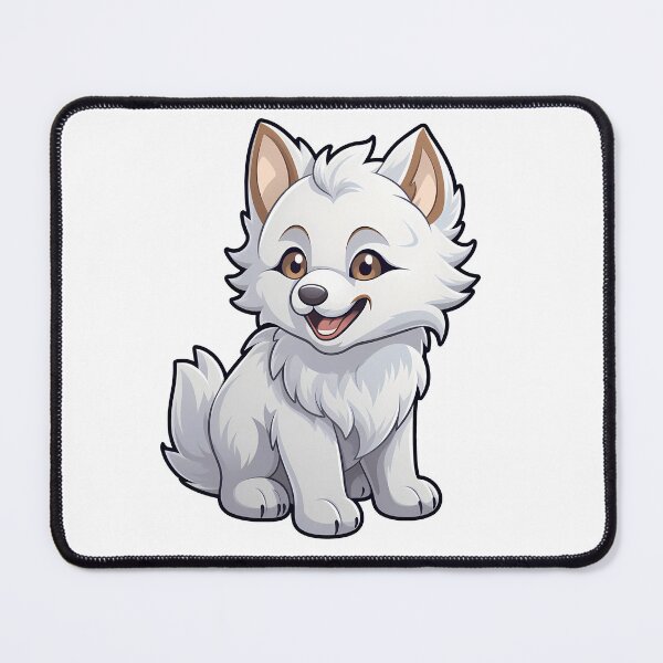 Item preview, Kawaii white wolf designed and sold by Vansky-Art.