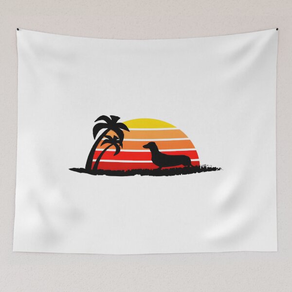 Item preview, Dachshund on Sunset Beach Classic 		 designed and sold by mcacoqds79.