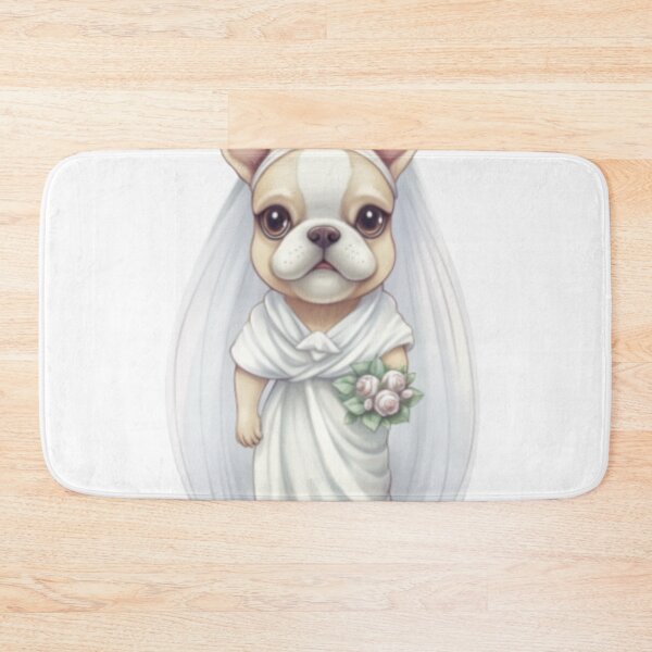 Item preview, Frenchie the Bride in a Wedding Gown designed and sold by PetsEnough.