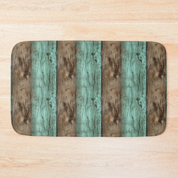 Item preview, Aqua Blue Shabby Wooden Vertical Planks Pattern designed and sold by Sturdust.