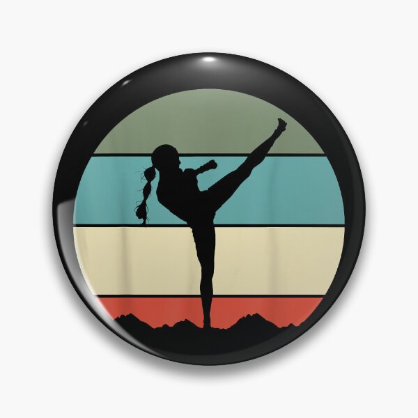Item preview, Kickboxing Karate Muay Thai Girl Retro  designed and sold by JerryFordy.