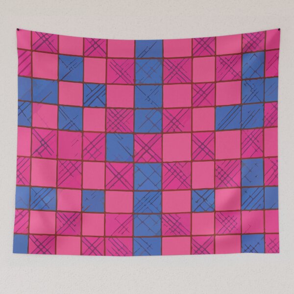 Artikelvorschau, quadratisches rosa Muster entworfen und verkauft von LIRAZ ZIV.