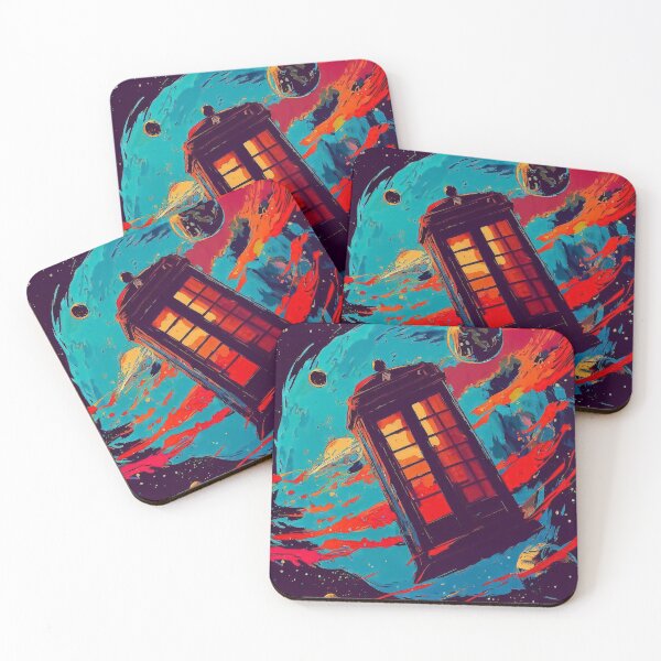 Item preview, Phone booth in space pattern designed and sold by TomFrontierArt.