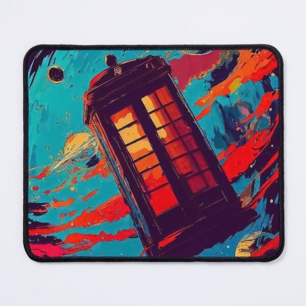 Item preview, Phone booth in space pattern designed and sold by TomFrontierArt.