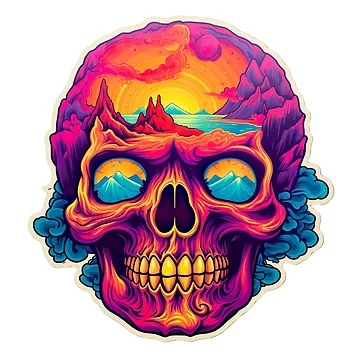 Artwork thumbnail, Skull In Color by InkCreato