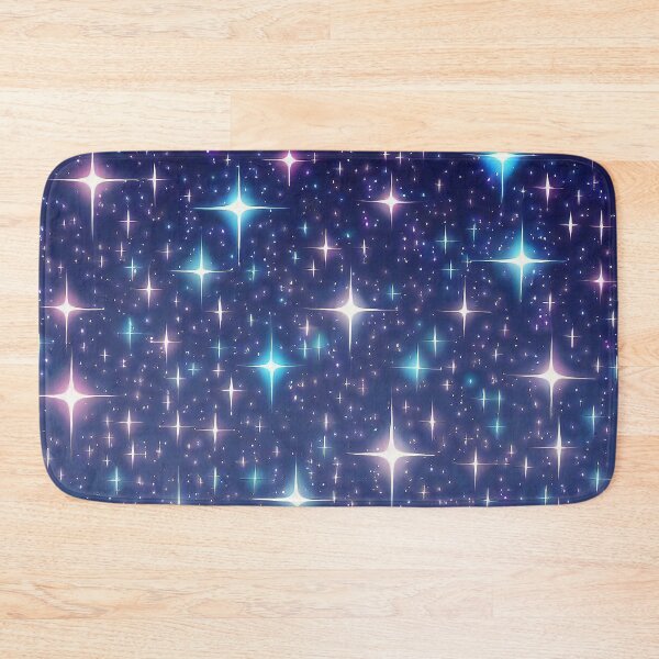 Item preview, Colorful glowing stars in space anime pattern  designed and sold by TomFrontierArt.
