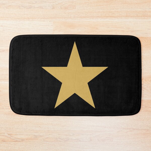 Item preview, Single GOLD STAR on a BLACK Background designed and sold by RachelMacht.