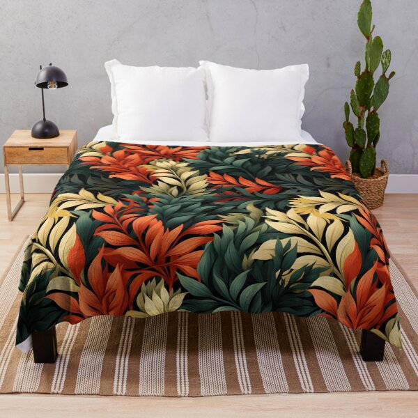 Item preview, Orange Green Gold Autumn Leaves—autumn pattern, autumn design, fall design, wallpaper, seamless, fashion illustration designed and sold by ignasirus.