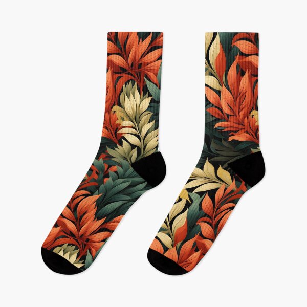 Item preview, Orange Green Gold Autumn Leaves—autumn pattern, autumn design, fall design, wallpaper, seamless, fashion illustration designed and sold by ignasirus.