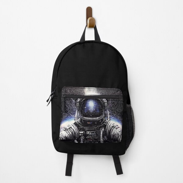 Item preview, Astronaut selfie in binary outer space  designed and sold by TomFrontierArt.