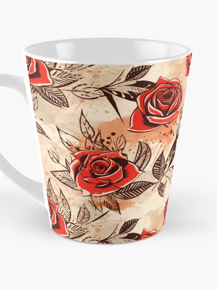 Thumbnail 3 of 4, Coffee Mug, Boho Roses Design designed and sold by StudioRedKoala.