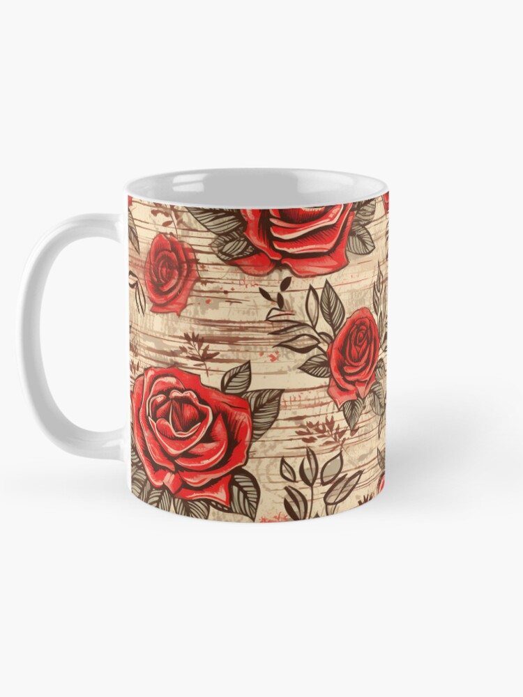 Thumbnail 5 of 6, Coffee Mug, Boho Roses Design designed and sold by StudioRedKoala.