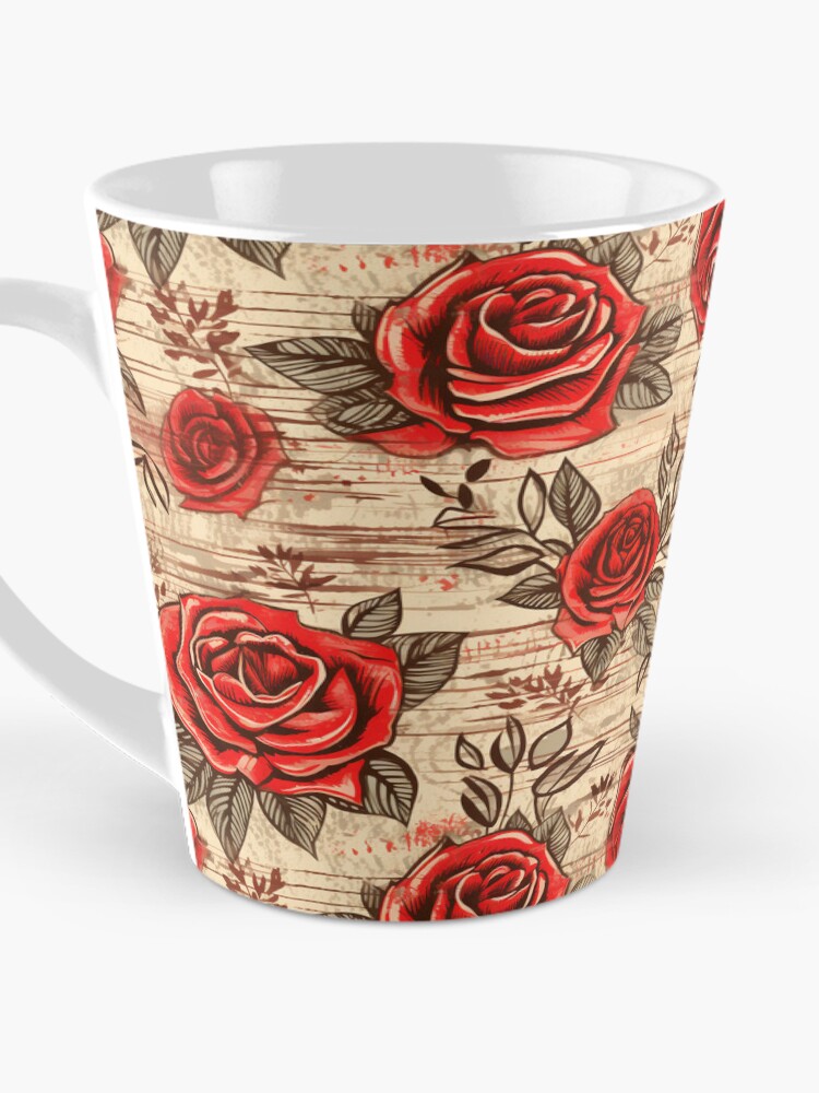 Thumbnail 3 of 4, Coffee Mug, Boho Roses Design designed and sold by StudioRedKoala.