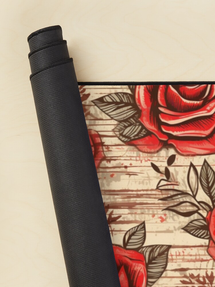 Thumbnail 2 of 5, Mouse Pad, Boho Roses Design designed and sold by StudioRedKoala.