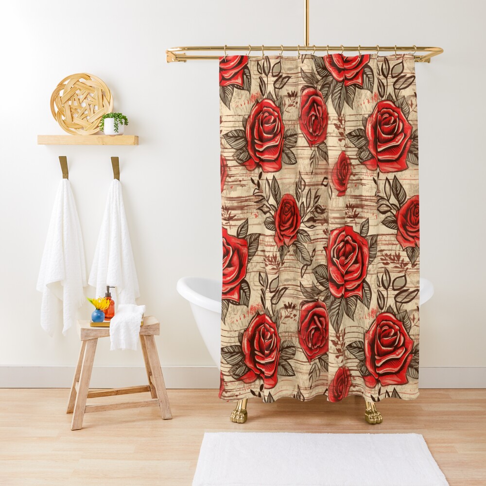 Item preview, Shower Curtain designed and sold by StudioRedKoala.