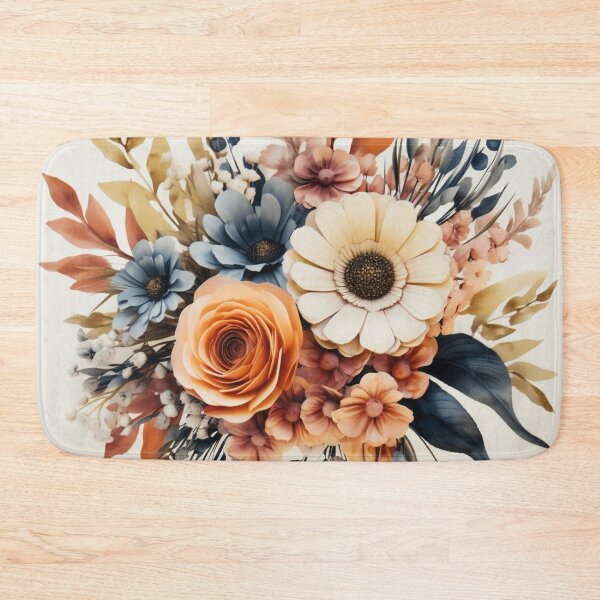 Item preview, Watercolor Boho Flowers Design designed and sold by StudioRedKoala.