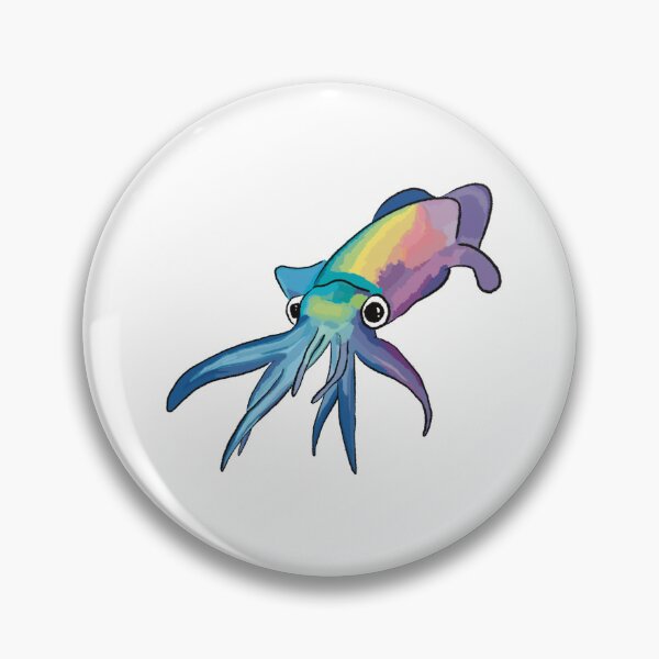 Item preview, happy squid designed and sold by a little  bit feral.