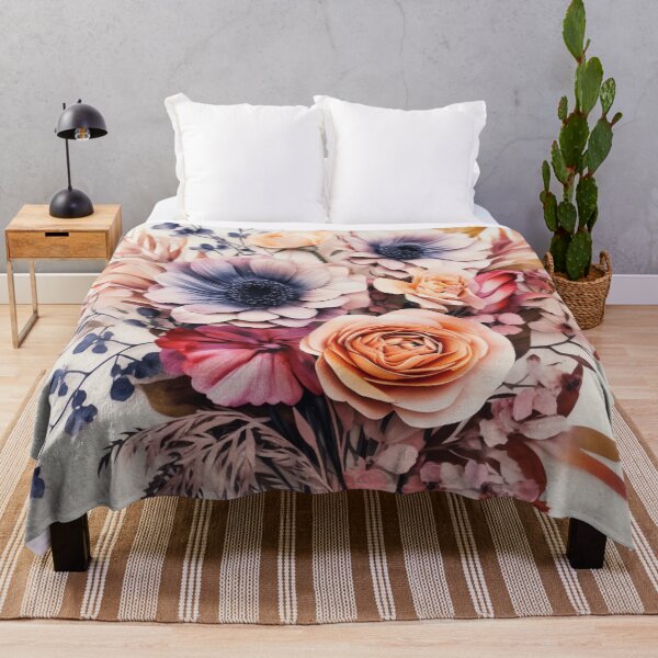 Item preview, Watercolor Boho Flowers Design designed and sold by StudioRedKoala.
