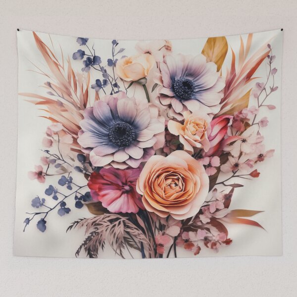 Item preview, Watercolor Boho Flowers Design designed and sold by StudioRedKoala.