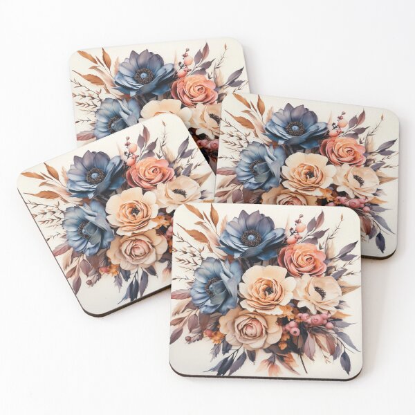 Item preview, Watercolor Boho Flowers Design designed and sold by StudioRedKoala.