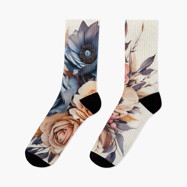 Item preview, Watercolor Boho Flowers Design designed and sold by StudioRedKoala.