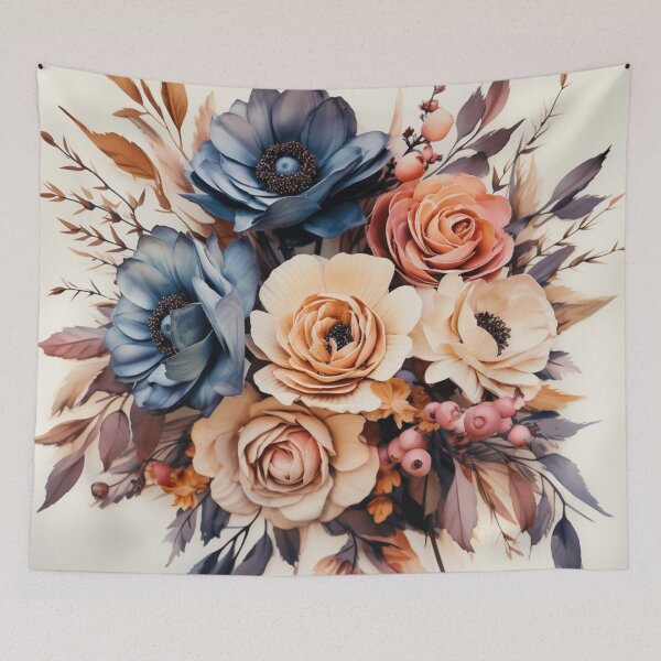 Item preview, Watercolor Boho Flowers Design designed and sold by StudioRedKoala.