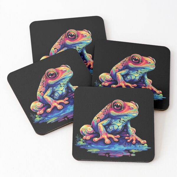 Item preview, Psychedelic Frog Fantasy: Amphibian Enchantment designed and sold by PsyCloth.