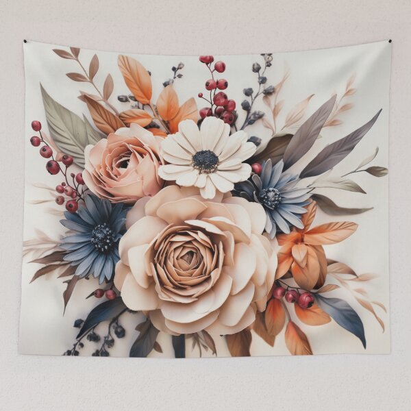 Item preview, Watercolor Boho Flowers Design designed and sold by StudioRedKoala.