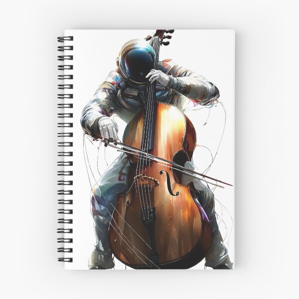 Item preview, Colorful Cellist Astronaut playing on the cello designed and sold by TomFrontierArt.