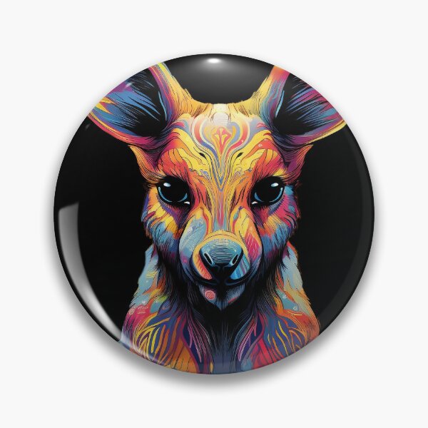 Item preview, Psychedelic Kangaroo Dreams: Boundless Outback Odyssey designed and sold by PsyCloth.